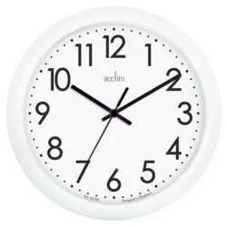 Acctim Abingdon Wall Clock White 25.5cm