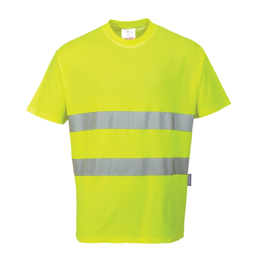 [S172YERS] Hi-Vis Cotton Comfort T-Shirt S/S (Yellow, S)