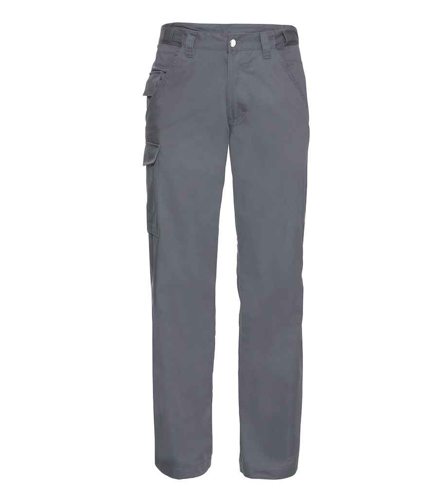 [001M CVY 28/R] Russell Athletic Work Trousers (28/R, Convoy Grey)