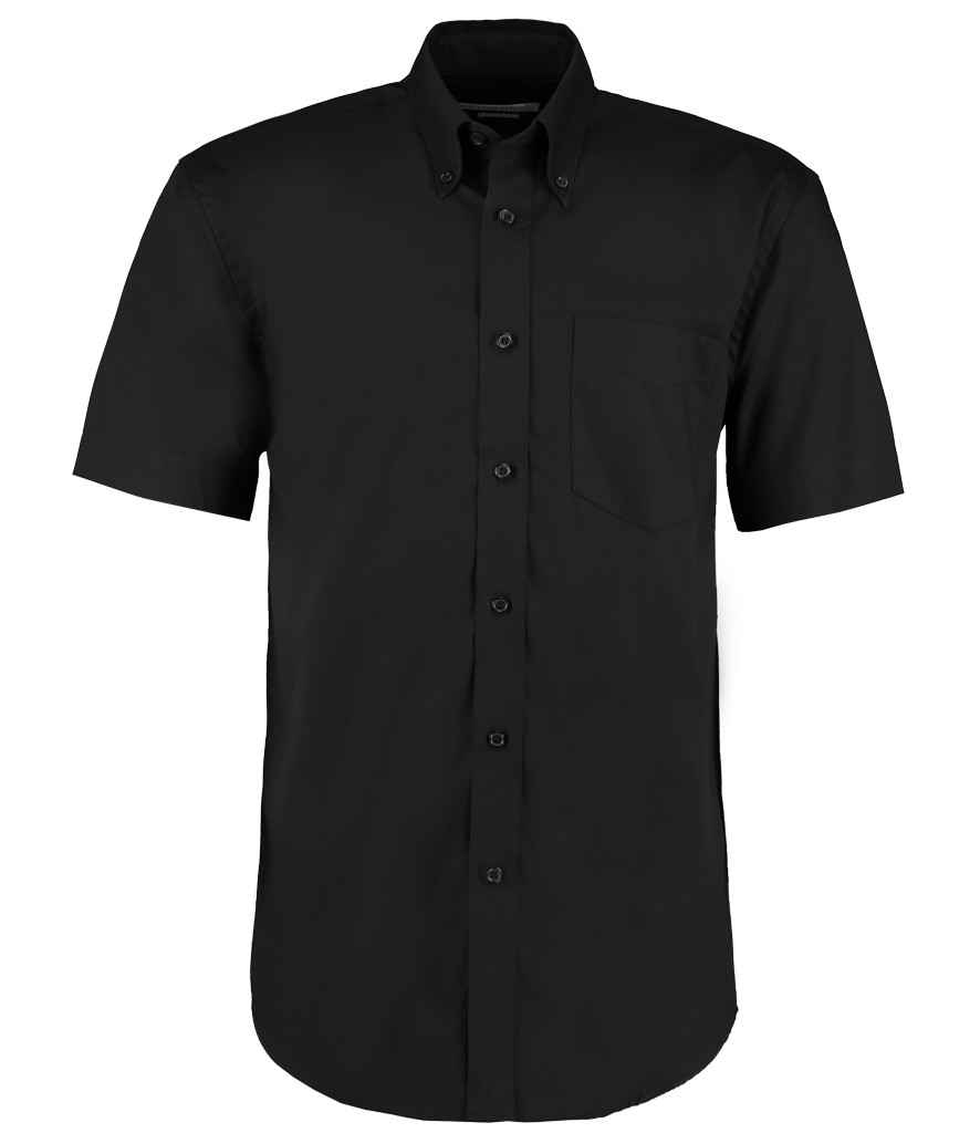 Kustom Kit Premium Short Sleeve Classic Fit Oxford Shirt (Midnight Navy, 13.5)