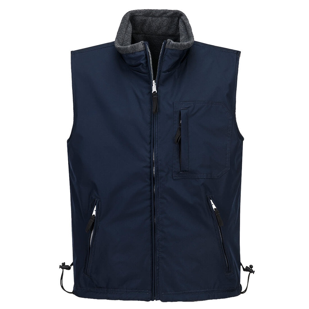 [S418NVRXS] RS Reversible Bodywarmer (Navy, XS)