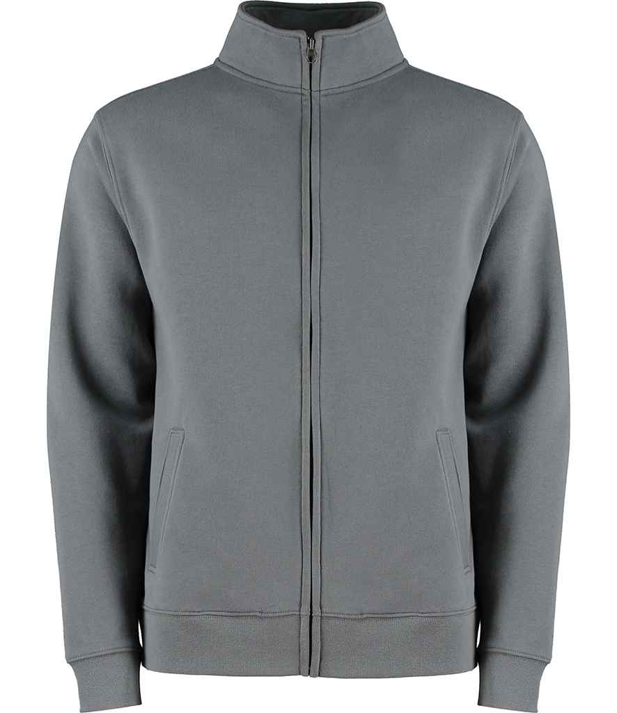 [K334 DGY XS] Kustom Kit Sweat Jacket (XS, Dark Grey)