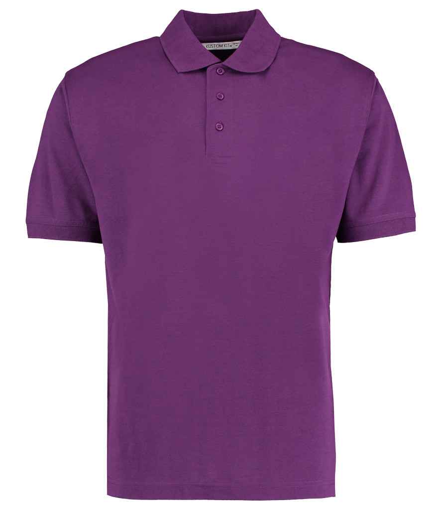 [K403 DKP XS] Kustom Kit Klassic Poly/Cotton Piqué Polo Shirt (XS, Dark Purple)