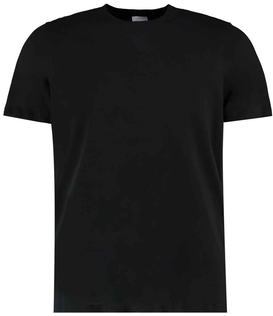 [K507 BLK XS] Kustom Kit Fashion Fit Cotton T-Shirt (XS, Black)