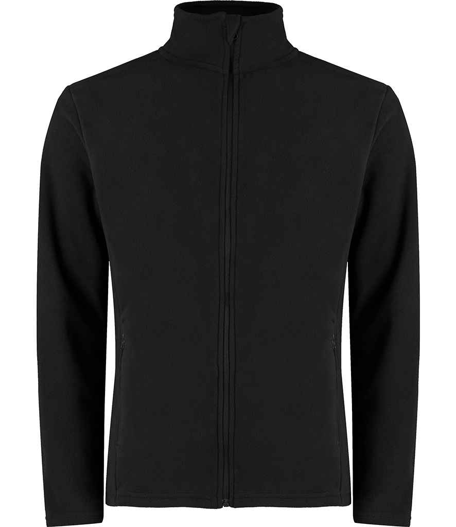 [K902 BLK XS] Kustom Kit Corporate Micro Fleece Jacket (XS, Black)