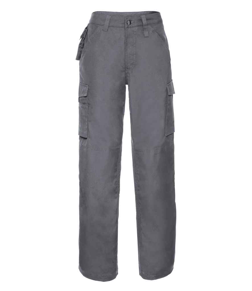 [015M CVY 28/R] Russell Heavy Duty Work Trousers (28/R, Convoy Grey)