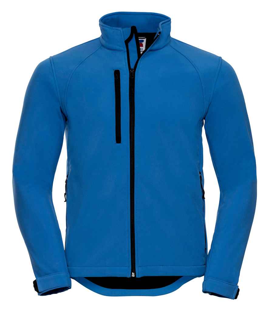 [140M AZR XS] Russell Soft Shell Jacket (Azure, XS)