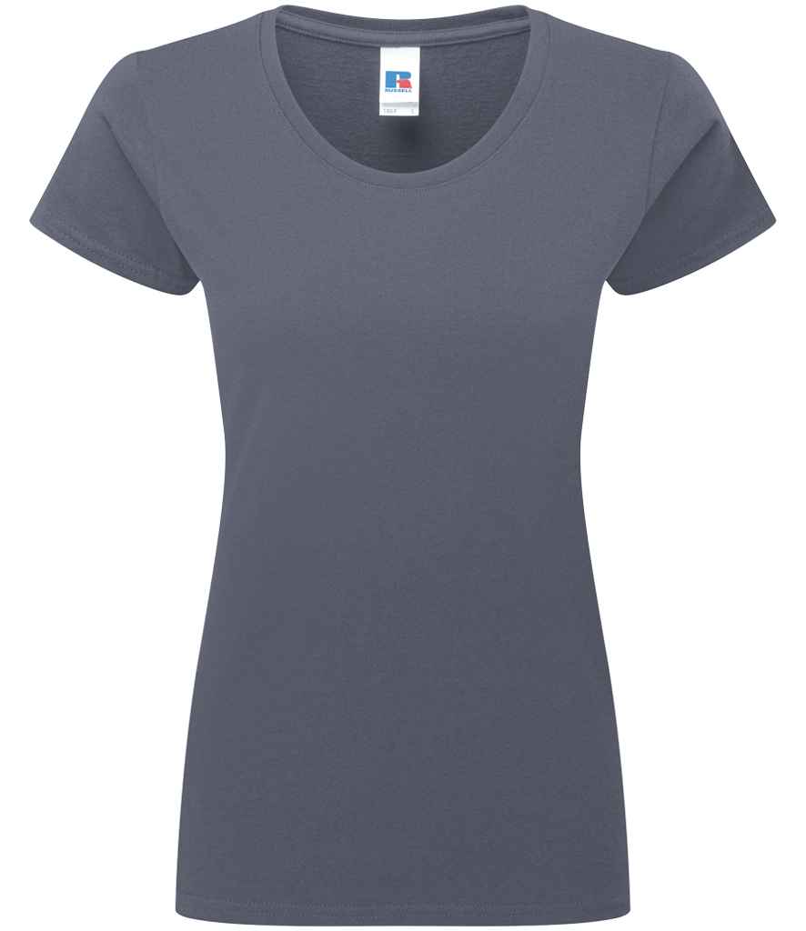 [180F CVY XS] Russell Ladies Authentic Classic Ringspun T-Shirt (XS, Convoy Grey)