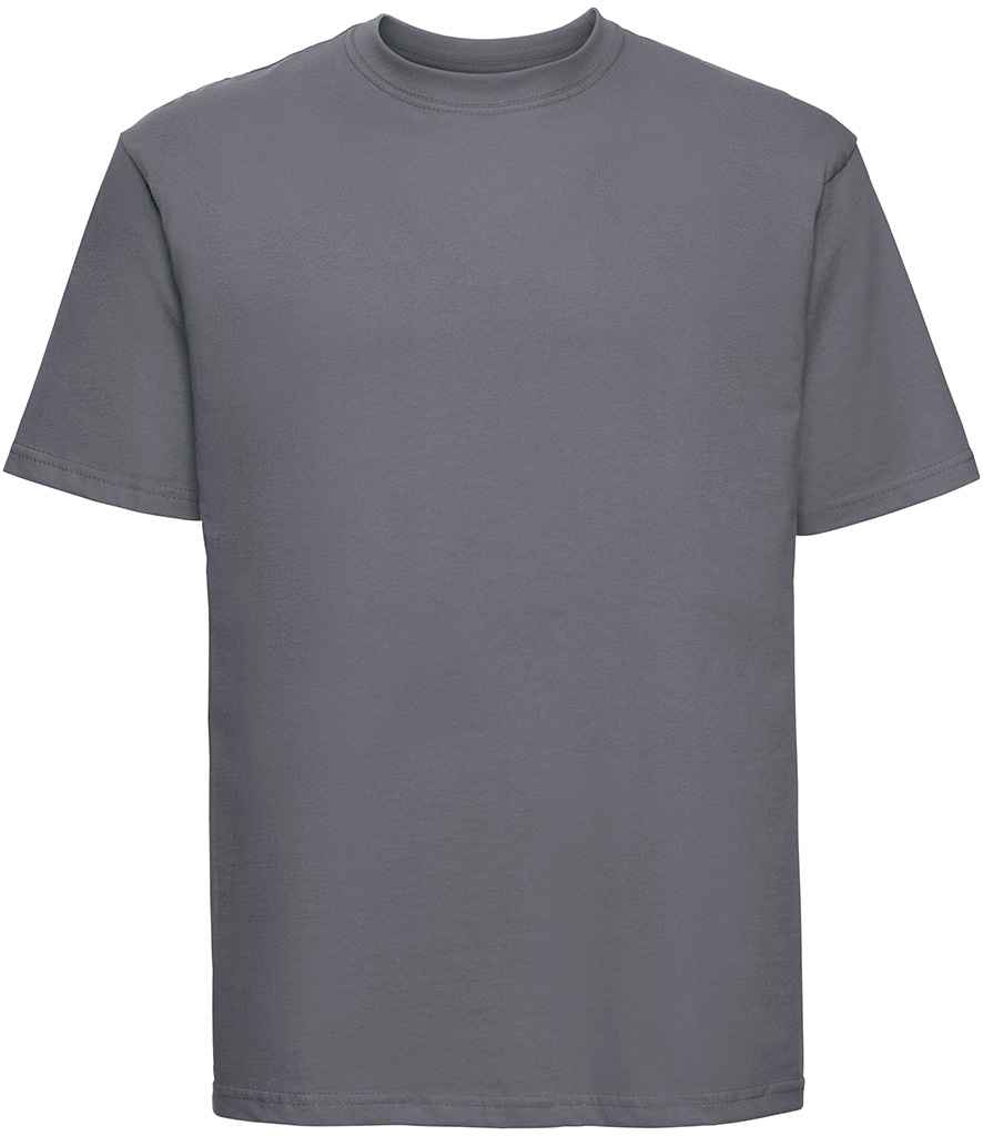 [215M CVY S] Russell Athletic Authentic Heavyweight T-Shirt (S, Convoy Grey)