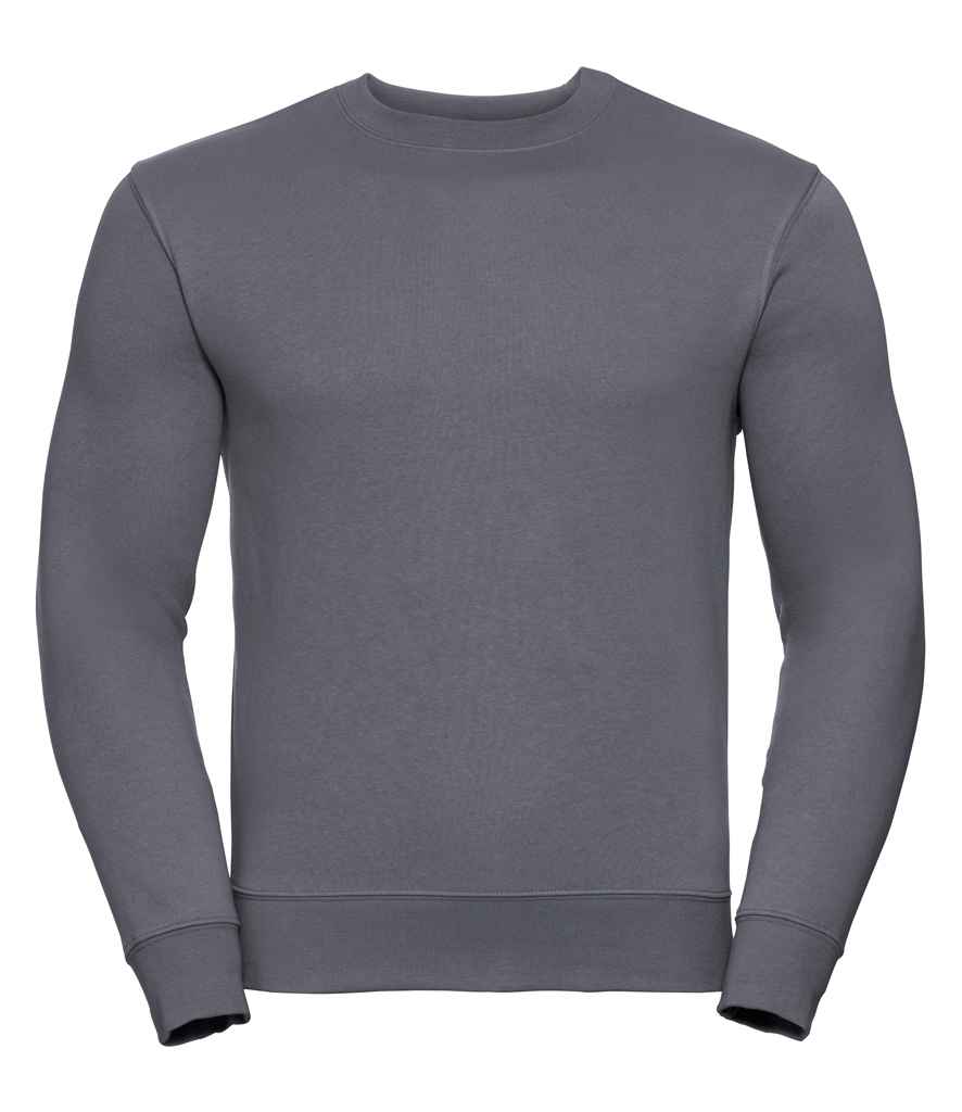 [262M CVY XS] Russell Authentic Sweatshirt (XS, Convoy Grey)