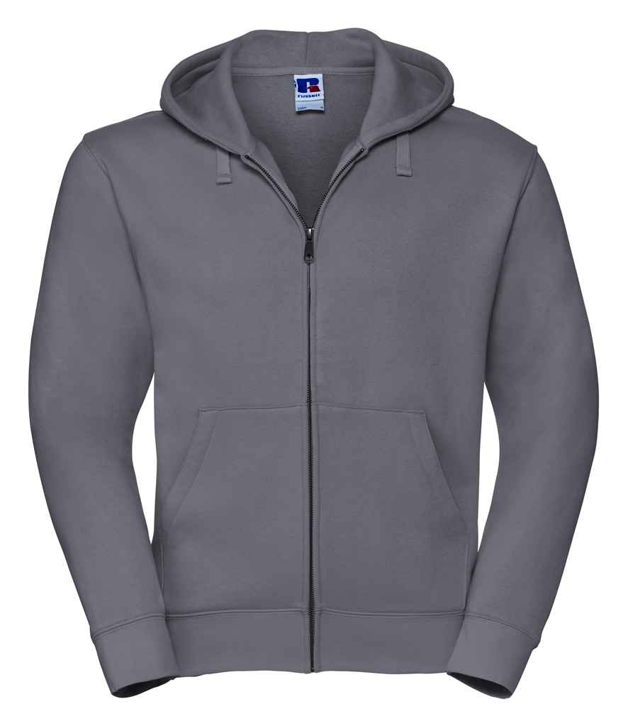 [266M CVY XS] Russell Authentic Zip Hooded Sweatshirt (XS, Convoy Grey)