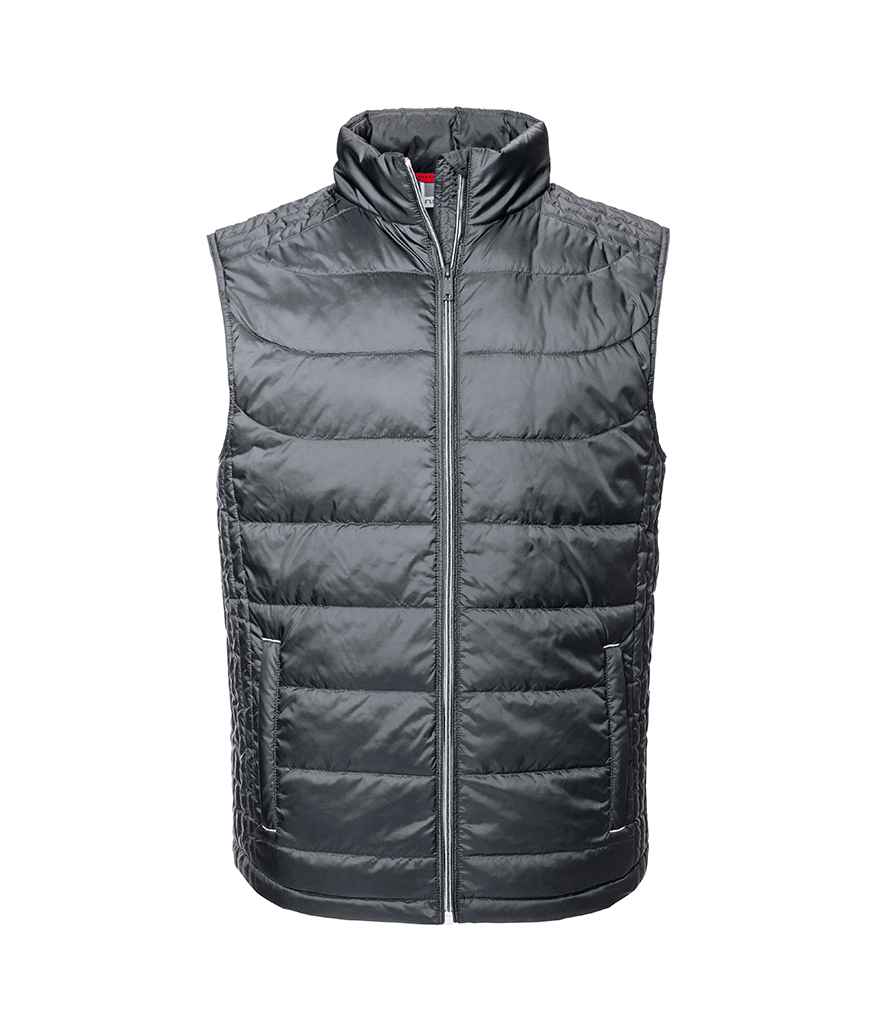 [441M IRN S] Russell Nano Padded Bodywarmer (S, Iron)