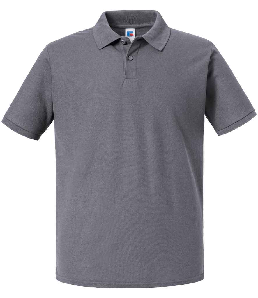 [570M CVY XS] Russell Authentic Eco Piqué Polo Shirt (XS, Convoy Grey)