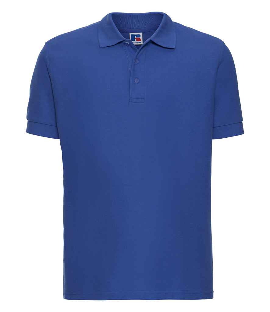 [577M BRO XS] Russell Ultimate Cotton Piqué Polo Shirt (XS, Bright Royal)