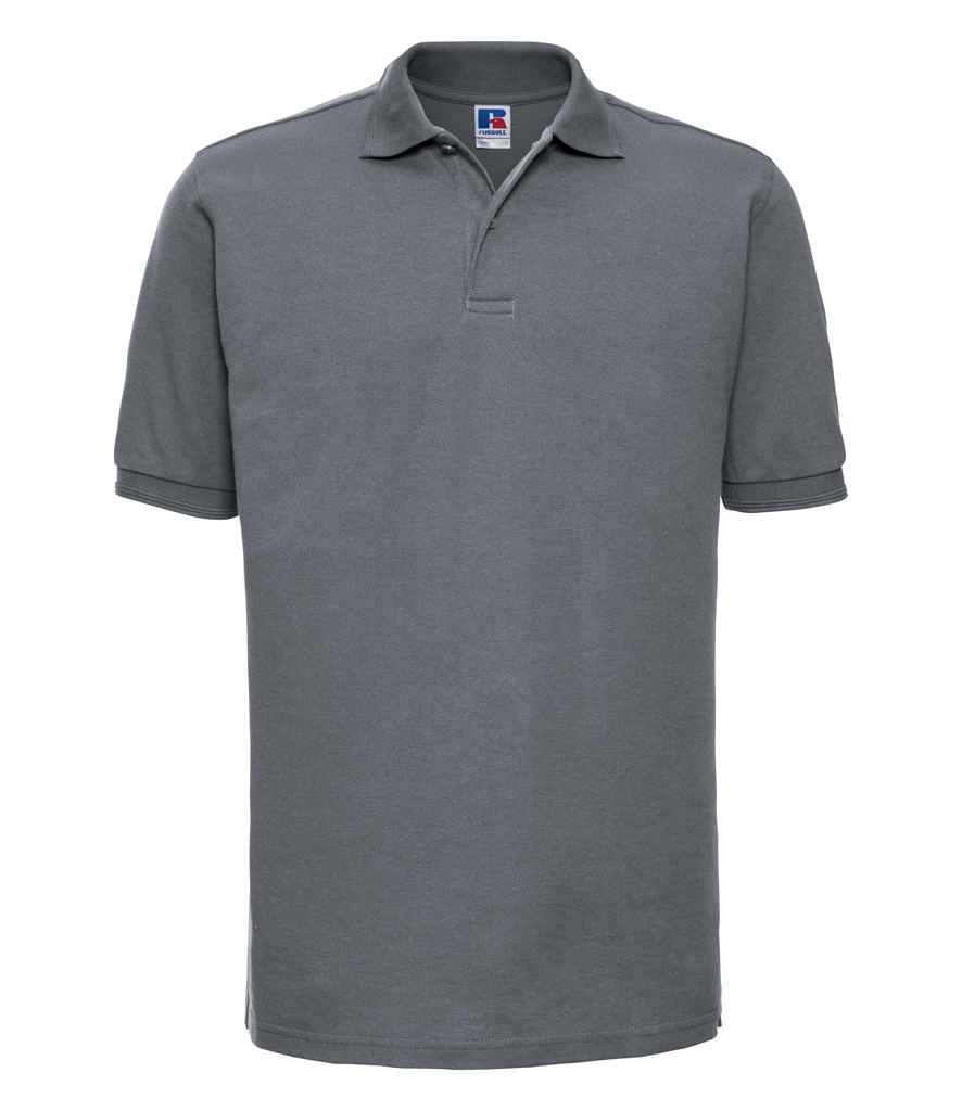 [599M CVY XS] Russell Hardwearing Poly/Cotton Piqué Polo Shirt (XS, Convoy Grey)