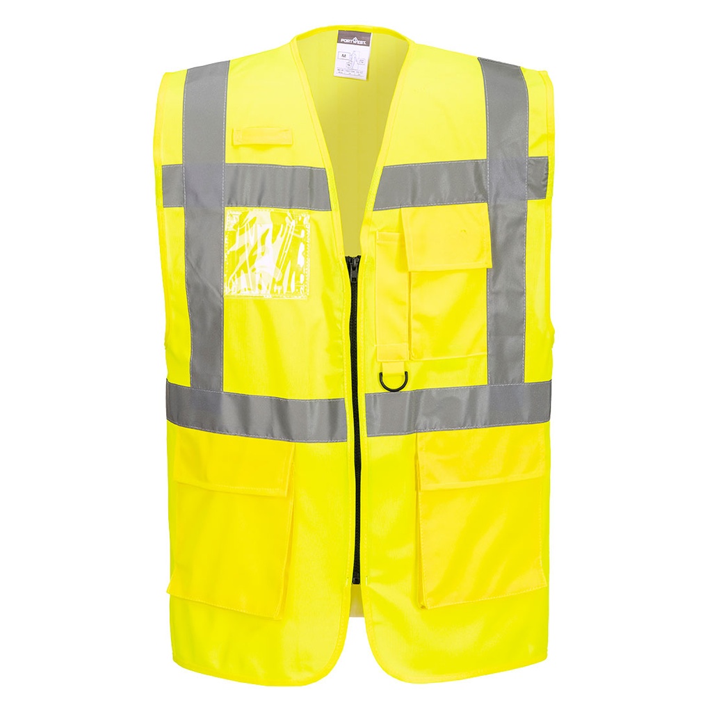 [S476YERXS] Berlin Hi-Vis Executive Vest (Yellow, XS)