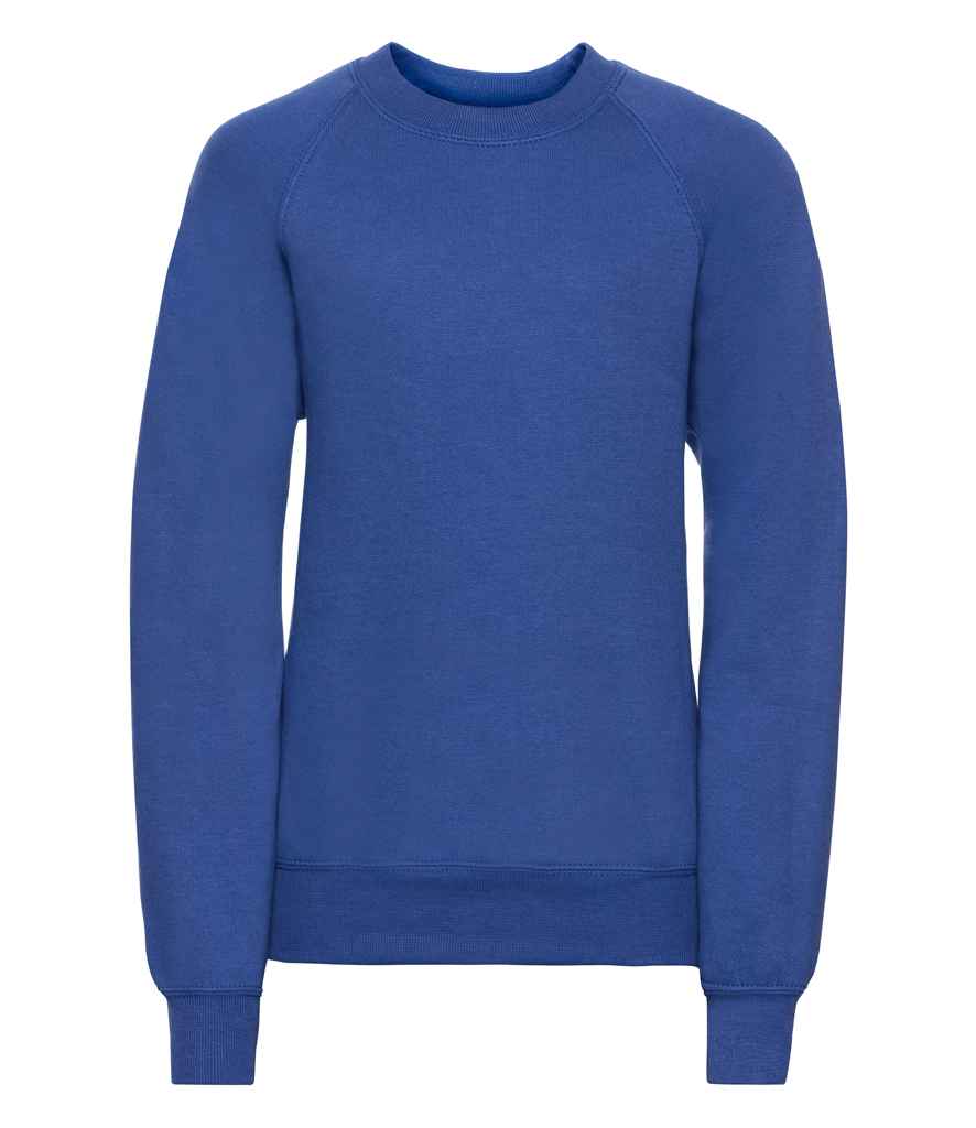 [762B BRO 3-4] Russell Schoolgear Kids Raglan Sweatshirt (3-4, Bright Royal)