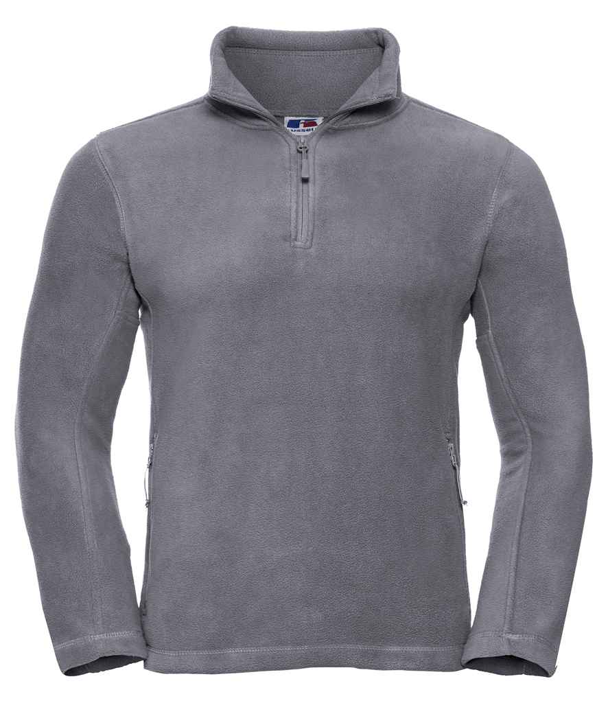 [874M CVY XS] Russell Zip Neck Outdoor Fleece (XS, Convoy Grey)