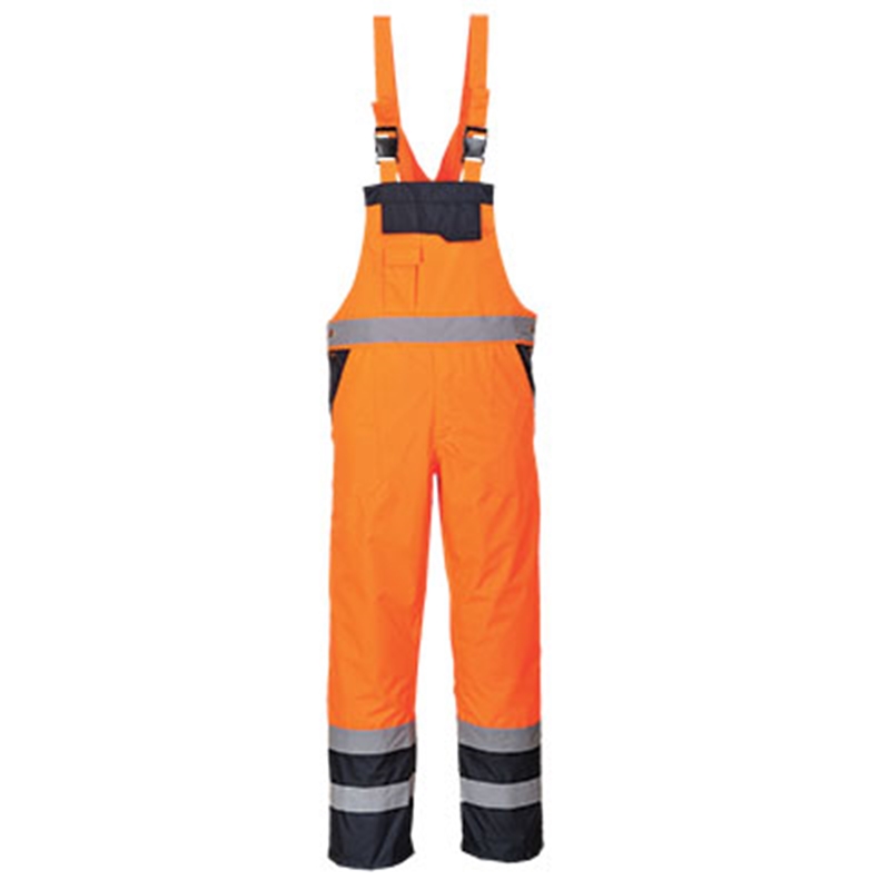 Portwest Contrast Bib & Brace - Lined (Yellow, S)
