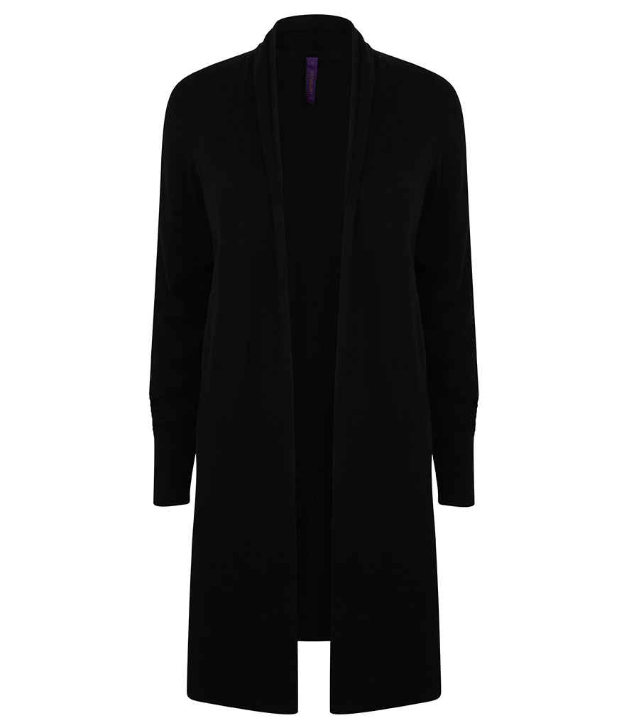 Henbury Ladies Longline Open Cardigan (XS)