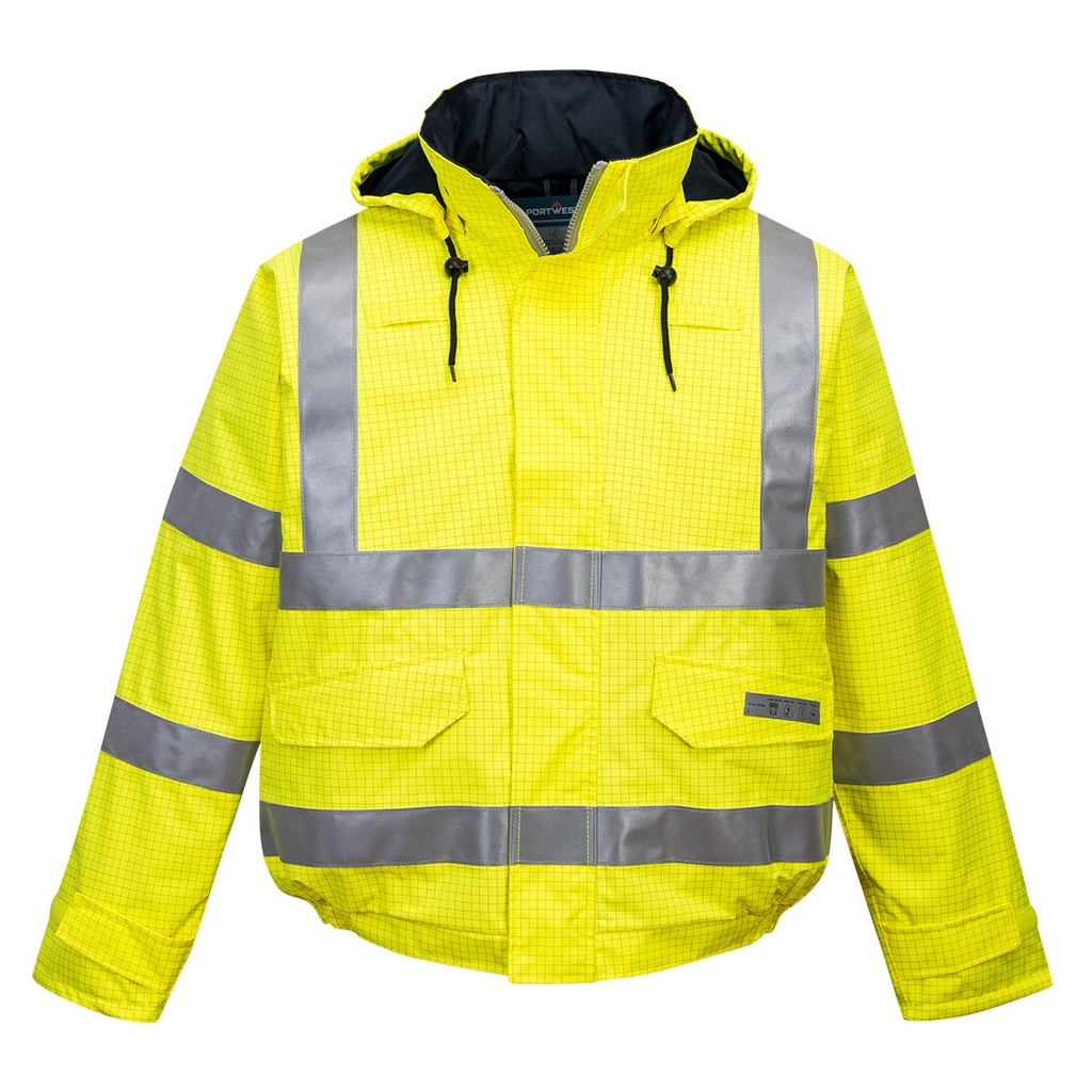 [S773YERS] Bizflame Rain Hi-Vis FR Winter Bomber Jacket (Yellow, S)
