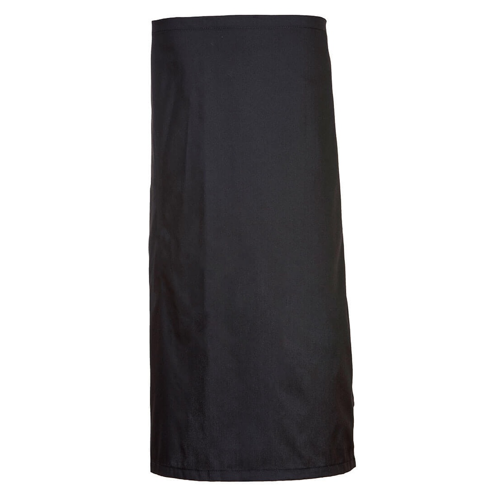[S794BKR] Waist Apron with Pocket (Black)