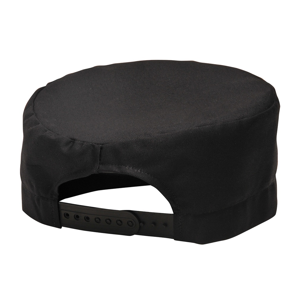 [S899BKR] Chefs Skull Cap (Black)