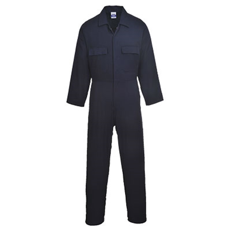 Portwest Euro Work Cotton Coverall (Black, S)