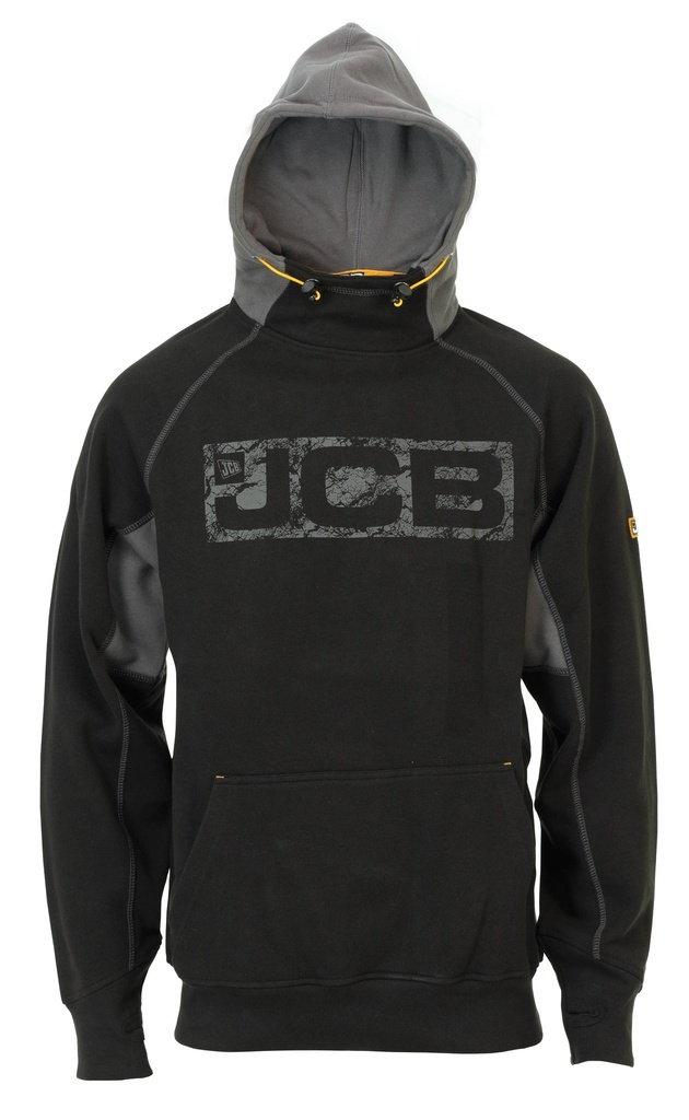 JCB Horton Hoodie Black/Grey (Small)