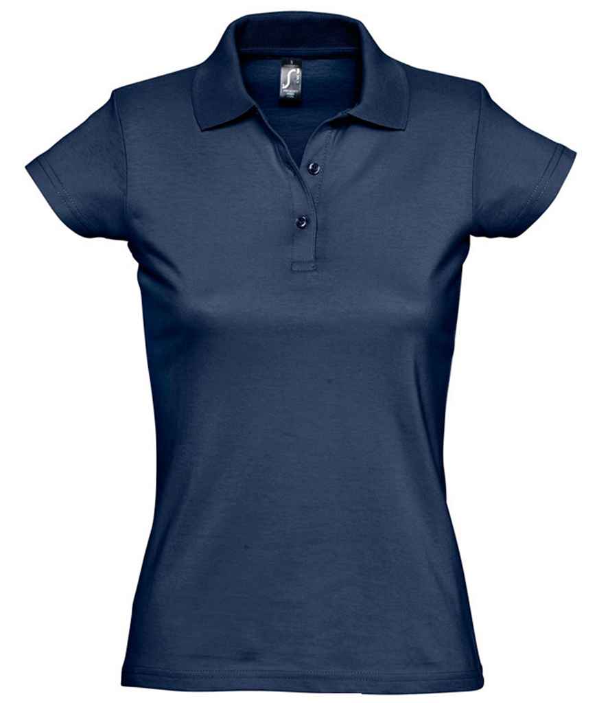 [11376 FNA S] SOL'S Ladies Prescott Cotton Jersey Polo Shirt (S, French Navy)