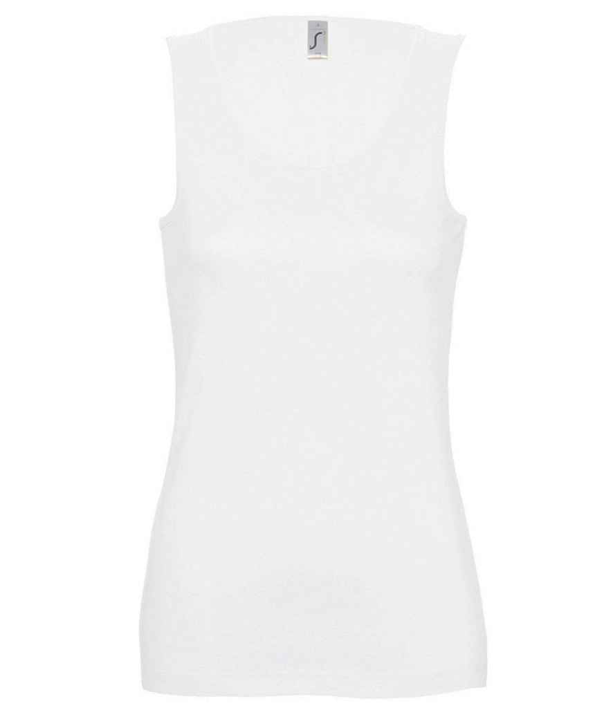 [11475 WHI S] SOL'S Ladies Jane Tank Top (S, White)