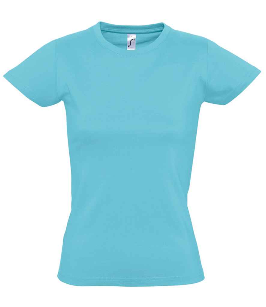 [11502 ATO S] SOL'S Ladies Imperial Heavy T-Shirt (S, Atoll Blue)