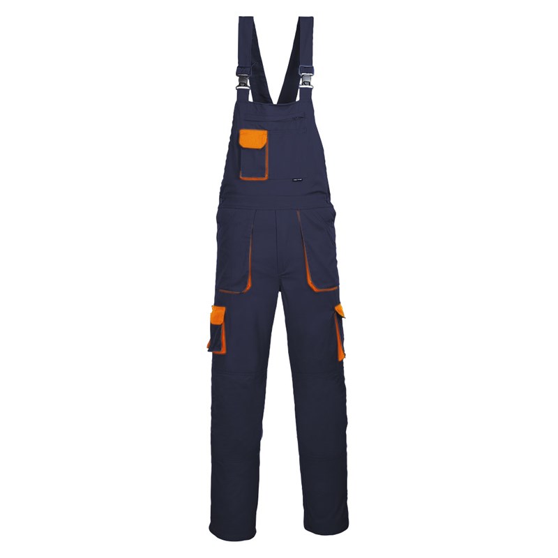 Portwest Texo Contrast Bib and Brace (Black, XS, Regular)