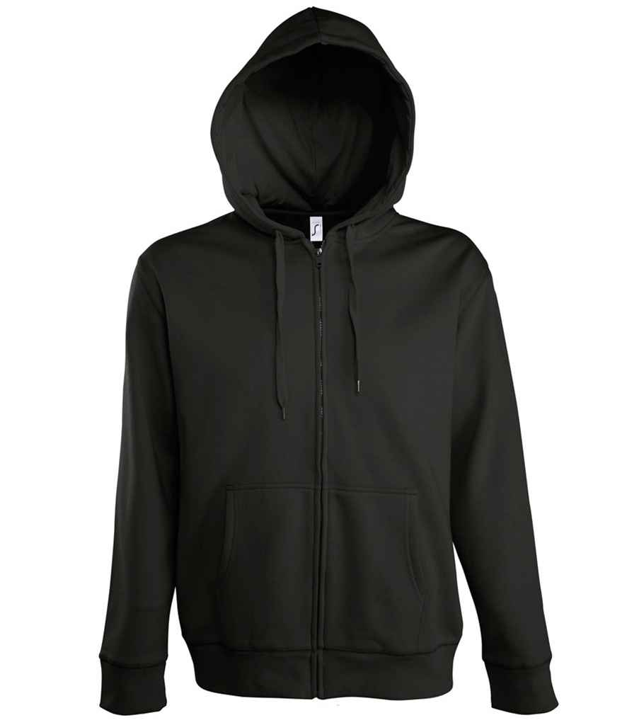 SOL'S Seven Zip Hooded Sweatshirt (M, Charcoal Marl)