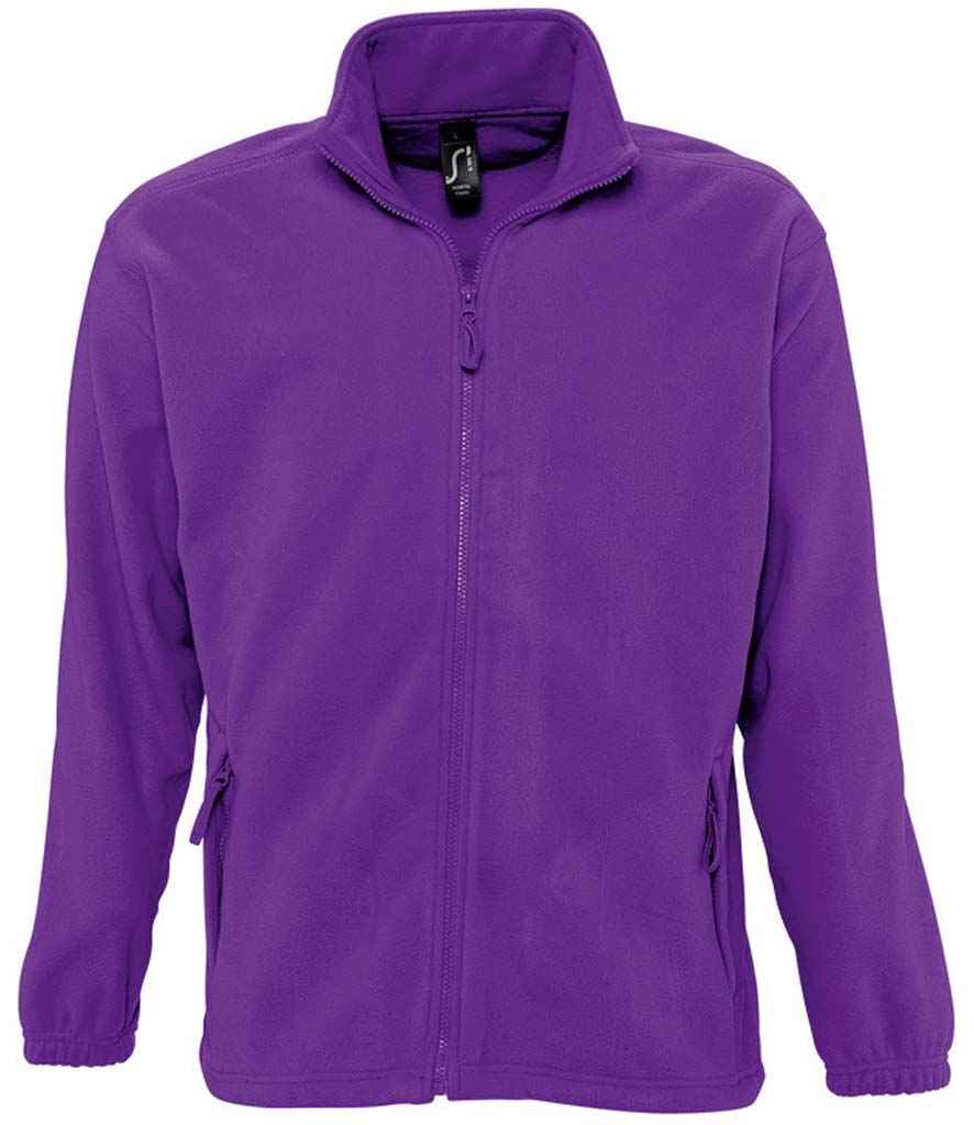 [55000 DKP XS] SOL'S North Fleece Jacket (XS, Dark Purple)