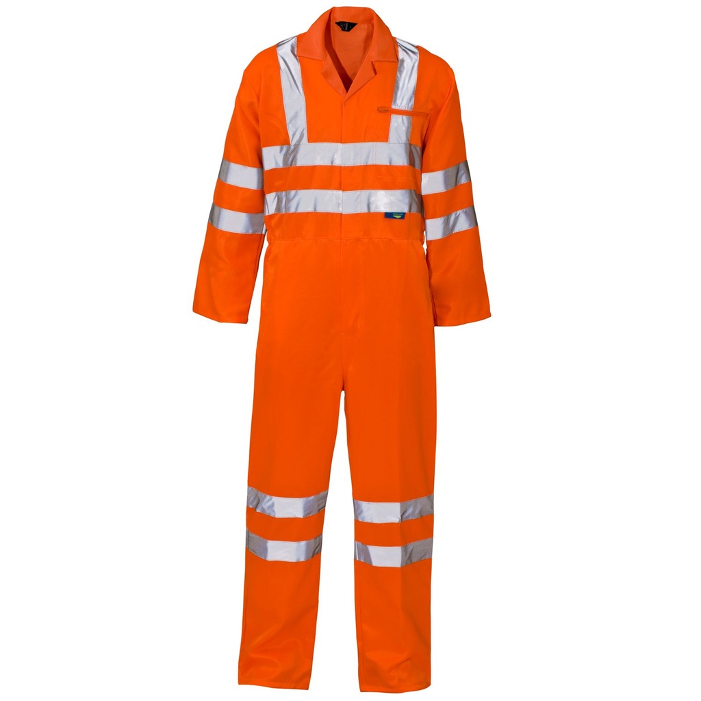 [W-BSHVOXS] GO/RT Polycotton Hi Vis Rail Coverall (XS (32-34))