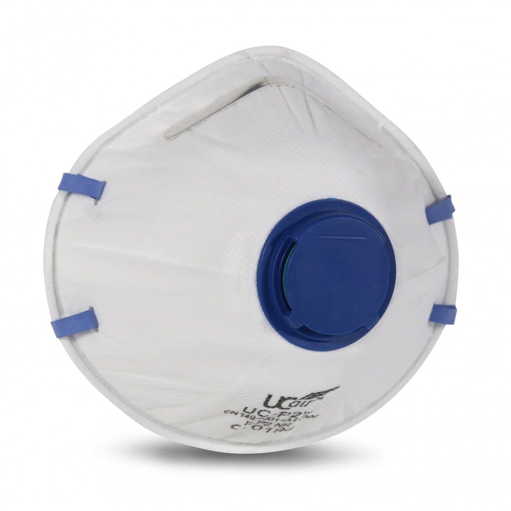 Disposable FFP2 cupped mask with valve (APF 10) [20 pack]