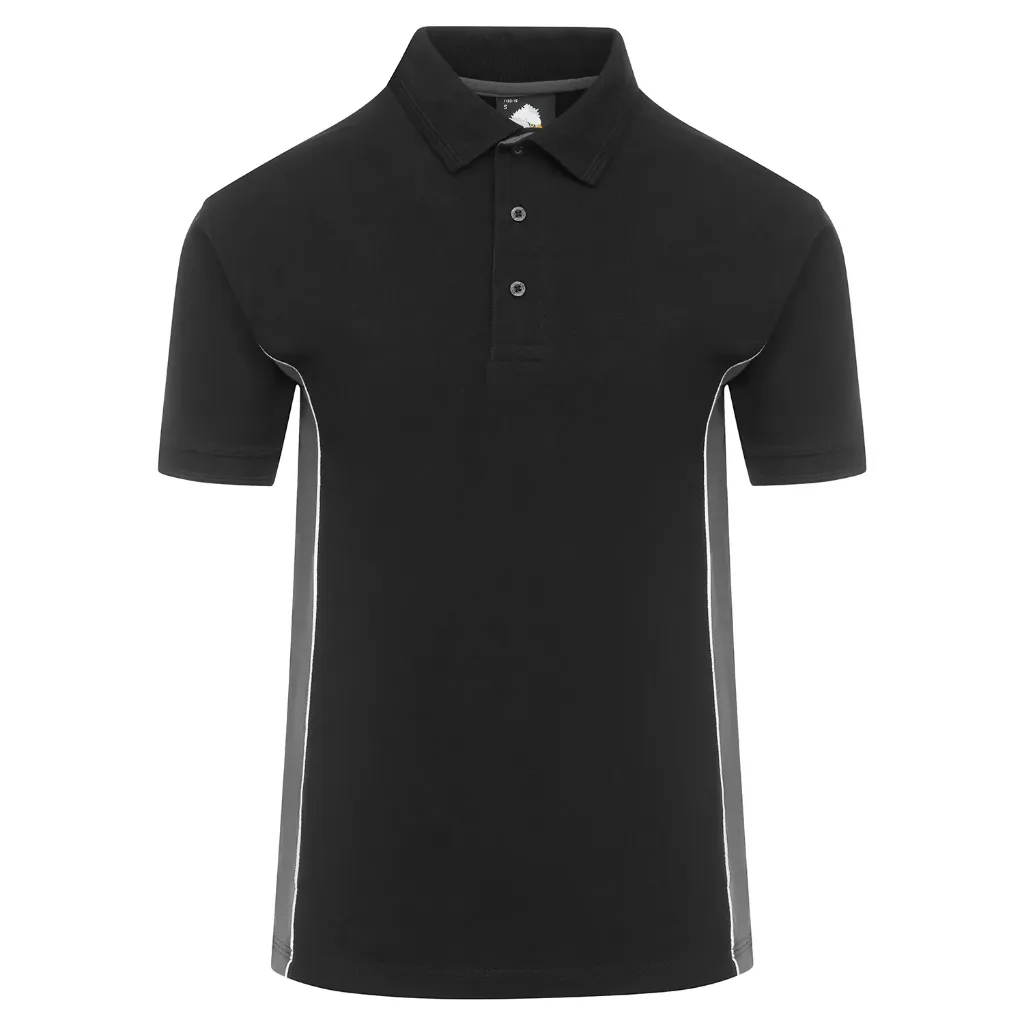 [1180-BKGR-XS] Orn Silverswift Polo (Black/Graphite Grey, XS)