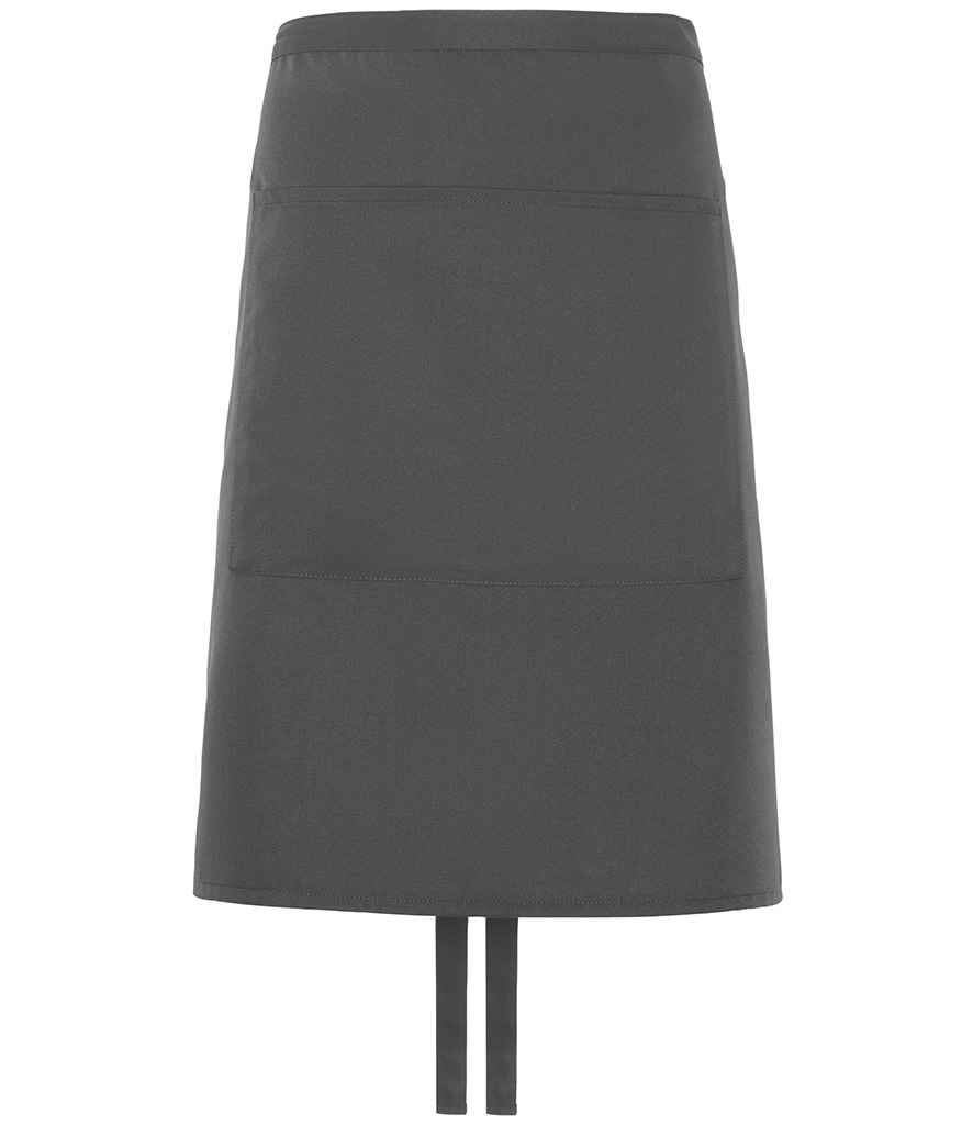 [DE106 SRM ONE] Dennys Polyester Waist Apron with Pocket (Storm Grey)