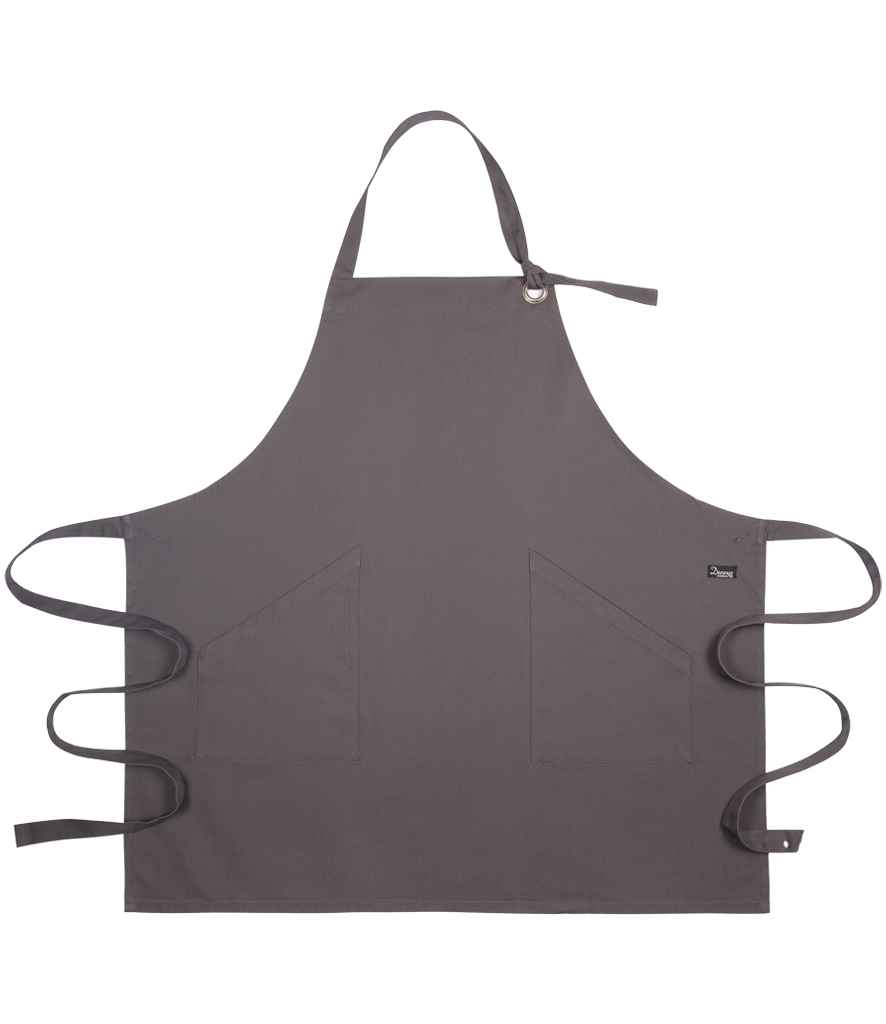 [DE142 SRM ONE] Dennys Canvas Apron with Metal Eyelets (Storm Grey)