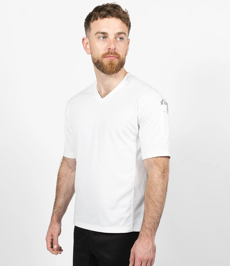 [DE146 BLK S] Dennys StayCool® Chef T-Shirt (S, Black)