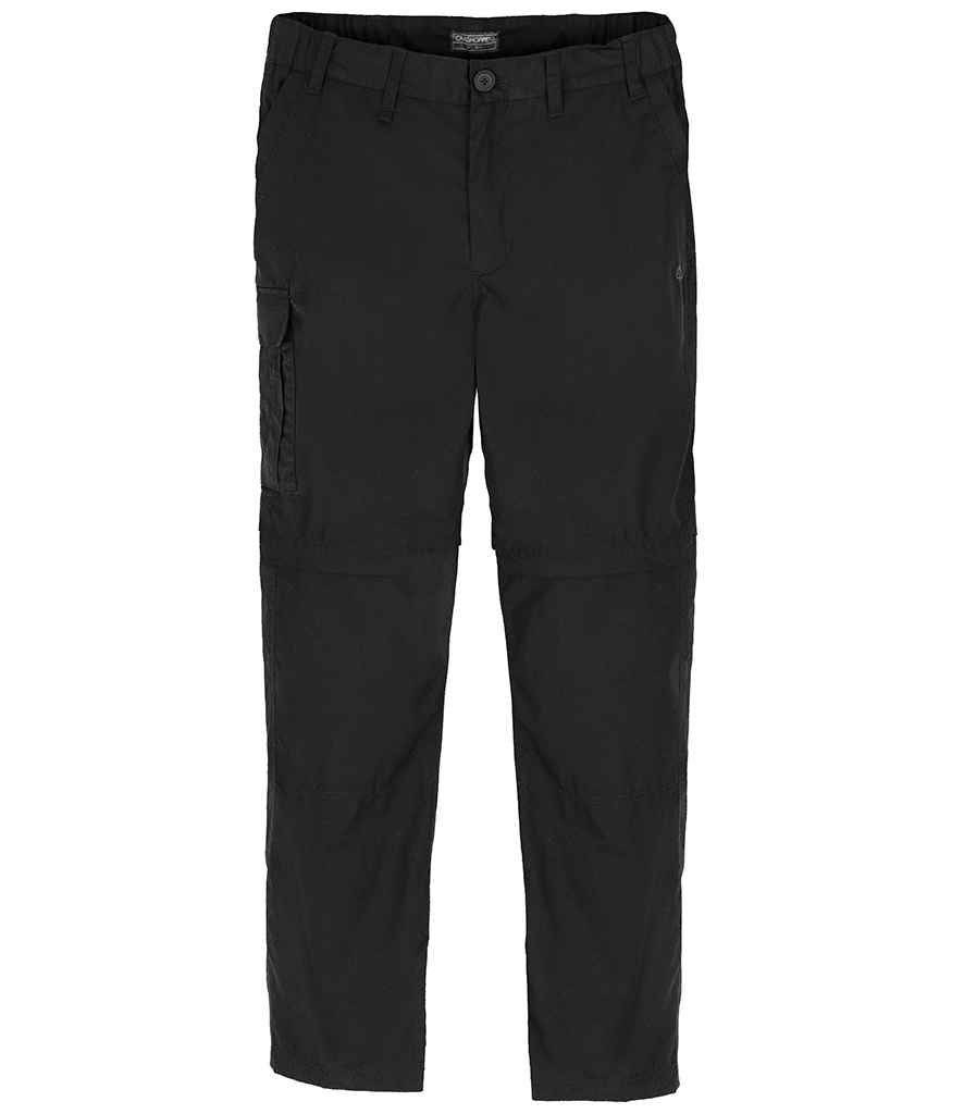 [CR235 BLK 30/R] Craghoppers Expert Kiwi Convertible Trousers (30/R, Black)