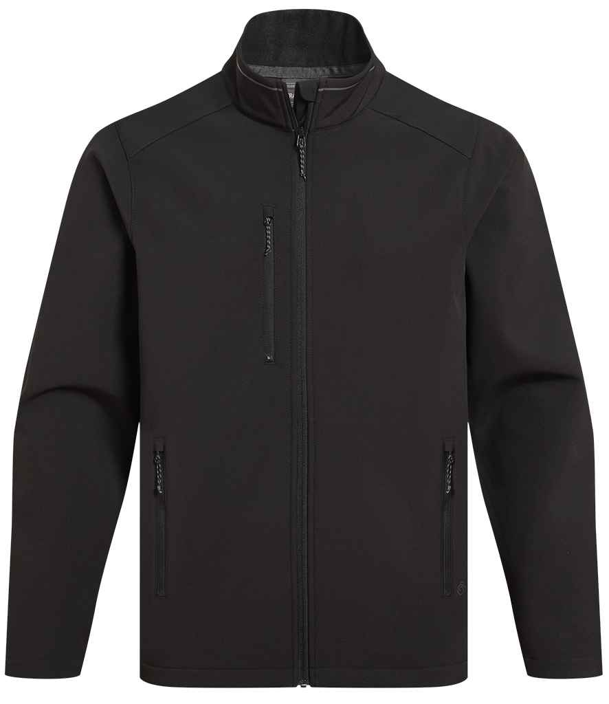 [CR322 BLK S] Craghoppers Expert Kiwi Three Layer Soft Shell Jacket (S, Black)