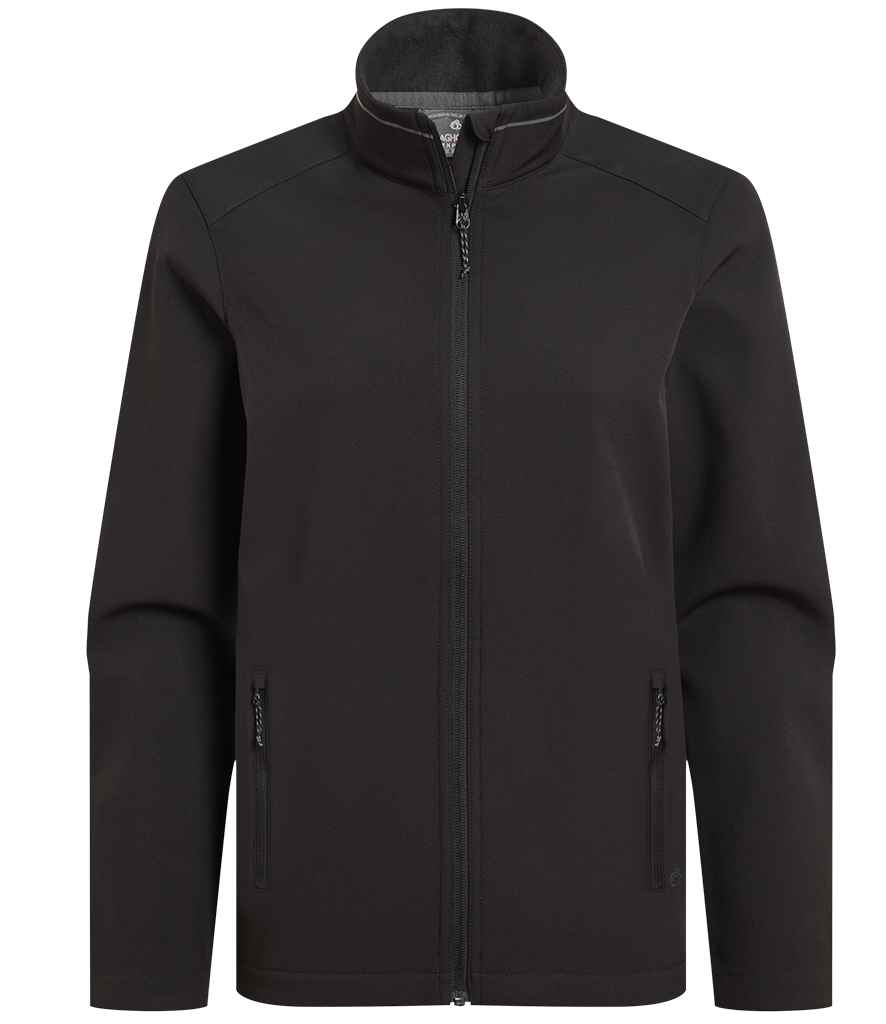 [CR339 BLK 8] Craghoppers Expert Ladies Basecamp ll Soft Shell Jacket (8, Black)