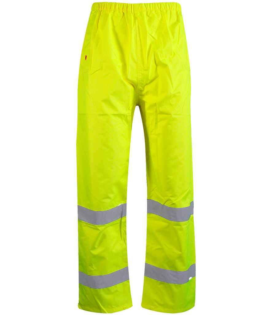 [WR010 FLY S] Warrior Hi-Vis Overtrousers (S, Fluorescent Yellow)