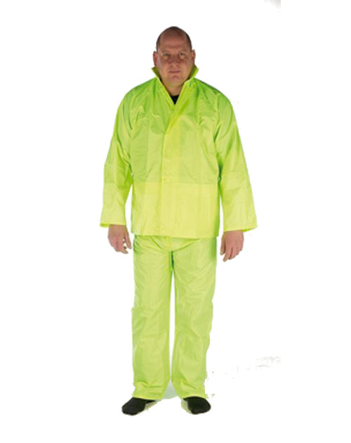 [W-WSYSM] Warrior Dri-Ion Yellow Rain Suit (S/M, Fluorescent Yellow)