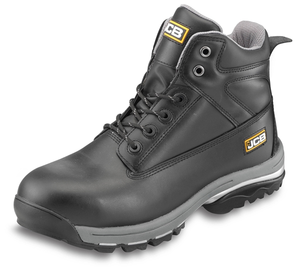[W-JCBFWMB06] JCB Workmax Black S1P Safety Boots (6)
