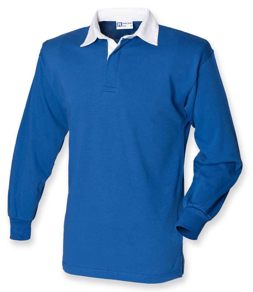Front Row Classic Rugby Shirt (XS, Royal Blue/White)