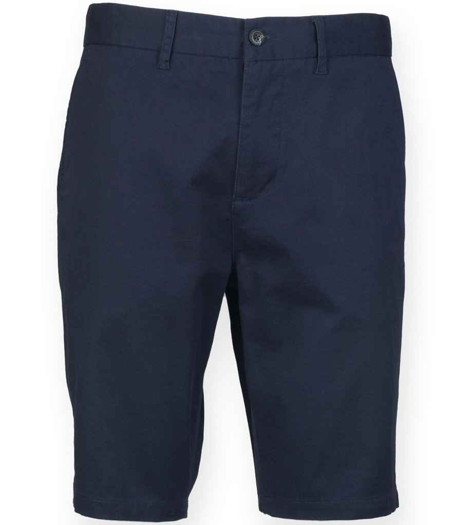 [FR605 NAV 28] Front Row Stretch Chino Shorts (28, Navy)