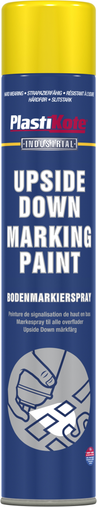 Plasti-kote Upside Down Line Marking Paint 750ml (Yellow)